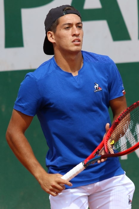 Sebastián Báez as seen at the 2022 French Open