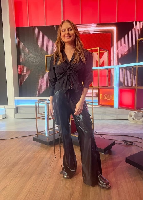 Silvina Luna as seen in a picture that was taken in May 2018, at the América TV studio