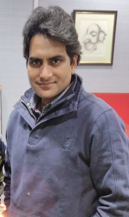 Sudhir Chaudhary as seen at Zee News office in 2016