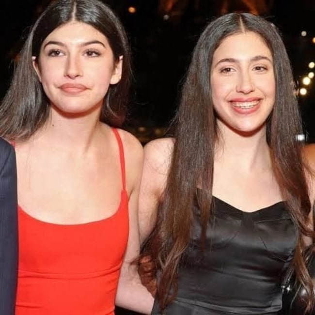 Sunny Sandler and her sister Sadie Sandler at an event in May 2023