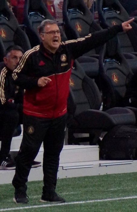 Tata Martino pictured as Atlanta United head coach in 2017