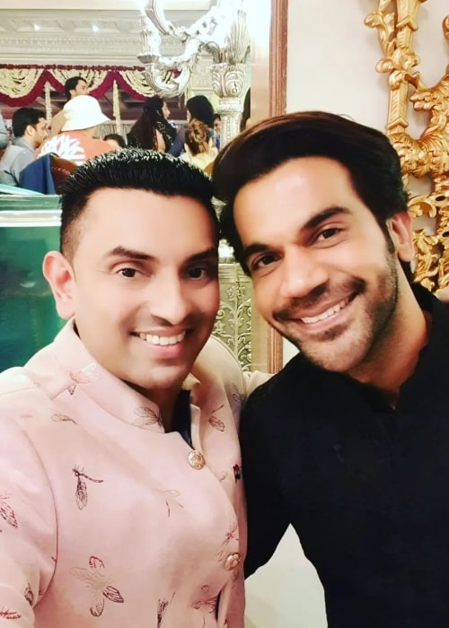 Tehseen Poonawalla as seen in a selfie with actor RajKummar Rao in April 2023