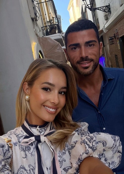 Viktória Varga as seen in a selfie with her husband Graziano Pellè that was taken in June 2023