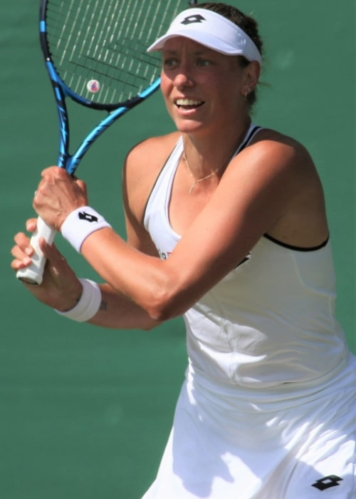 Yanina Wickmayer as seen in a picture taken durign the WMQ22 on June 21, 2022