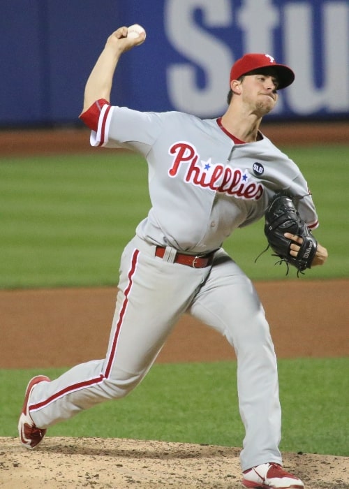 Aaron Nola with the Philadelphia Phillies during a game in 2015