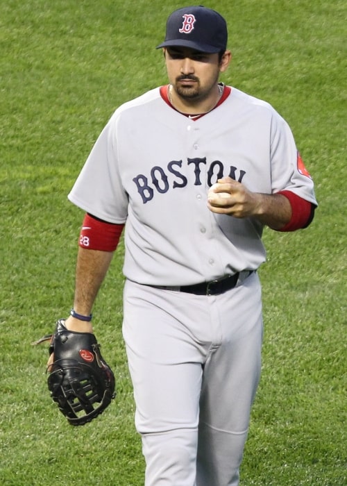 Adrián González as seen in a picture that was taken on April 26, 2011