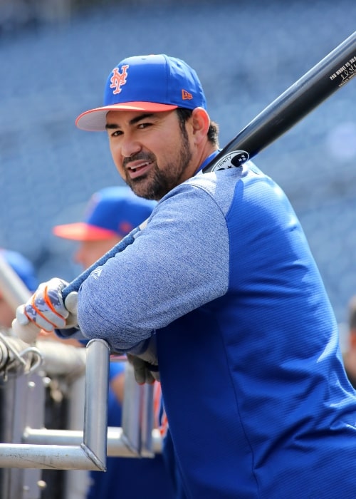 Adrián González as seen in a picture that was taken on April 5, 2018