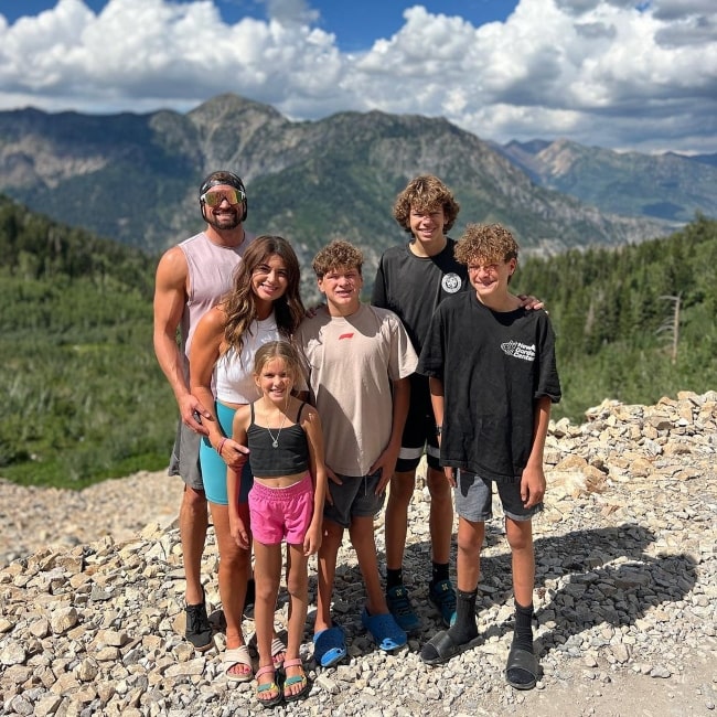 Ashton Bingham as seen in a picture with his siblings and parents that was taken in August 2023, while on a road trip in the mountains