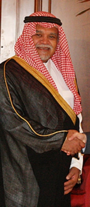 Bandar bin Sultan Al Saud as seen while smiling for a picture in 2008