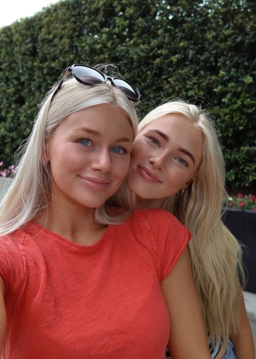 Brynley Arnold as seen in a selfie that was taken in September 2023, with her sister Rylee