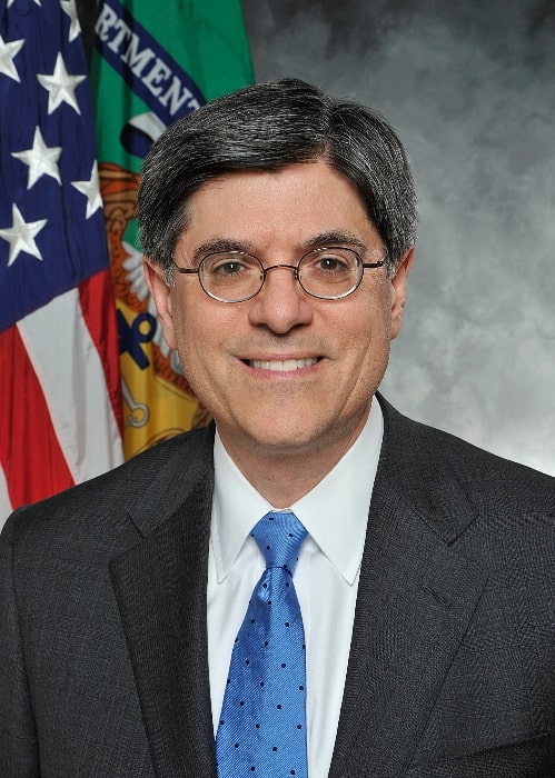Jack Lew as seen while smiling in an official portrait in 2013