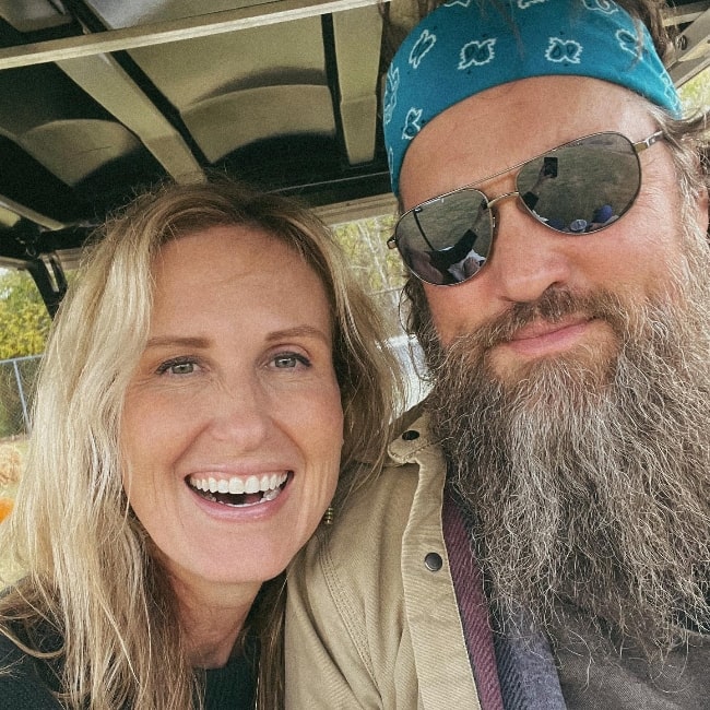 Korie Robertson as seen while taking a selfie with husband Willie Robertson in October 2023