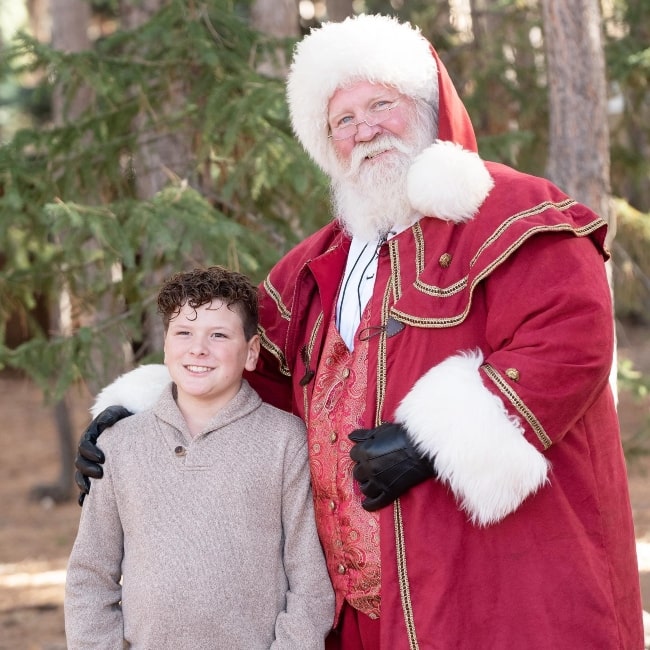 Landon Bingham as seen in a picture with Santa on Christmas in December 2021