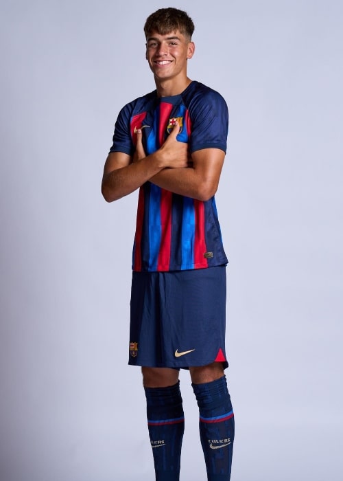 Marc Guiu as seen in a picture that was taken in Ciutat Esportiva Joan Gamper in September 2022