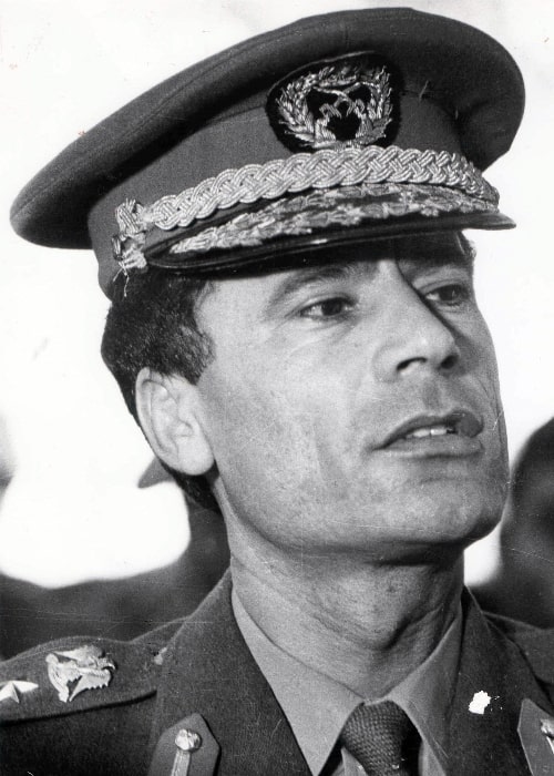 Muammar Gaddafi as seen in Belgrade, Yugoslavia in 1970, pictured shortly after his seizure of power