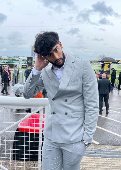 Nohail Mohammed as seen in a picture that was taken in April 2023, at Aintree Racecourse Grand National