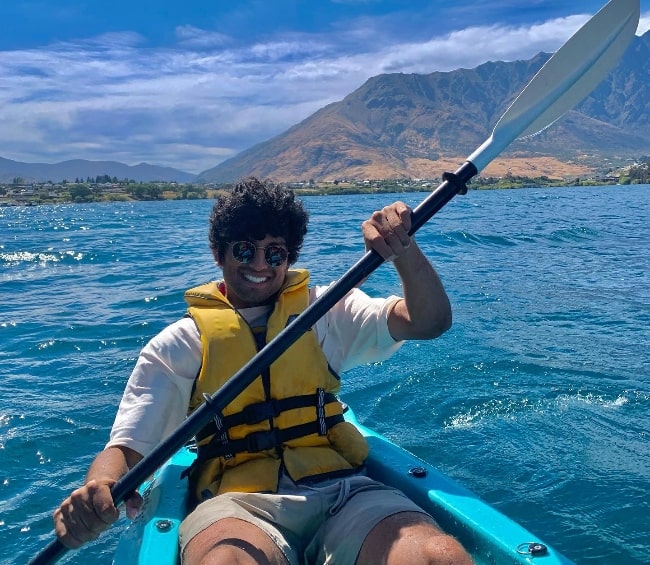 Rachin Ravindra as seen while smiling for a picture in Queenstown, New Zealand in January 2022