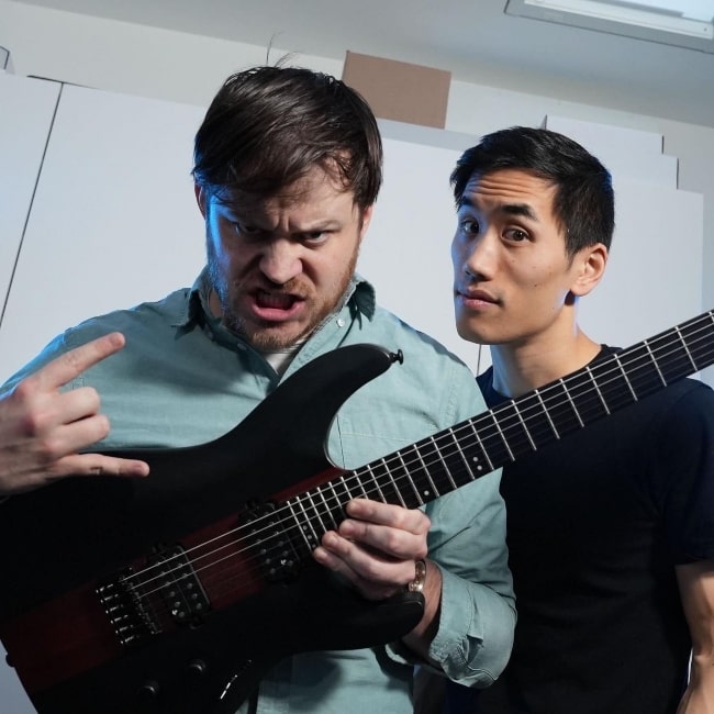 Rob Scallon as seen in a picture with YouTuber and musician Andrew Huang that was taken in June 2023