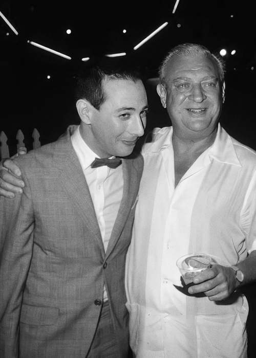 Rodney Dangerfield as seen in a picture with Paul Reubens aka Pee-wee Herman
