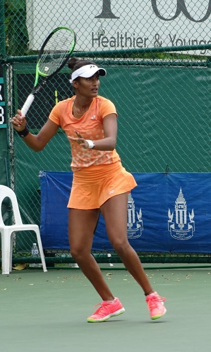 Rutuja Bhosale as seen at the ITF Women's Circuit in Nonthaburi, Thailand in 2019