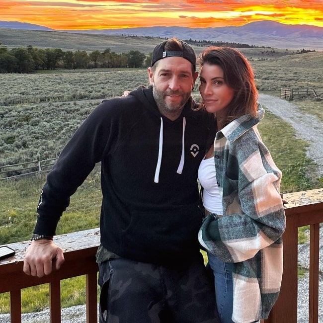 Samantha Robertson as seen in a picture that was taken with her beau footballer Jay Cutler that was taken in September 2023, in Montana