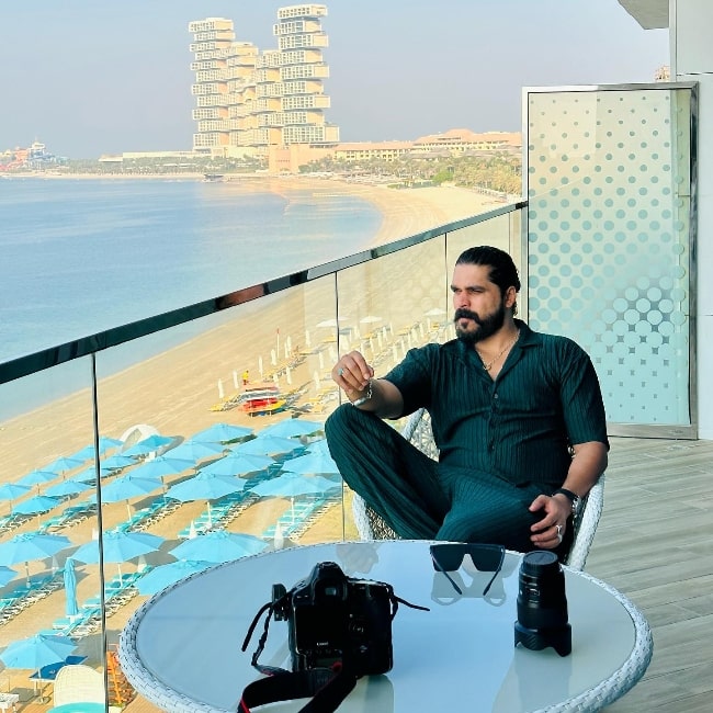 Shiyas Kareem as seen while posing for a picture at the Palm Jumeirah in Jumeirah, Dubai, United Arab Emirates in October 2023
