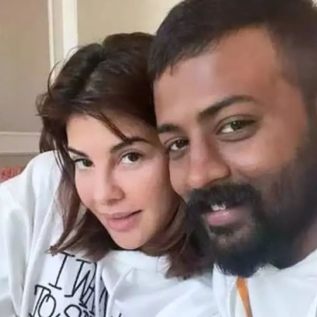 Sukesh Chandrasekhar as seen in a selfie with actress and model Jacqueline Fernandez in the past