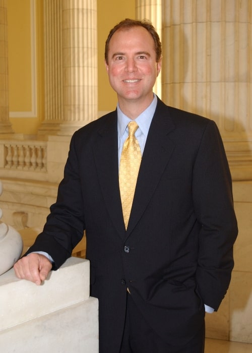 Adam Schiff as seen while posing for the camera at the United States Capitol during the 115th Congress