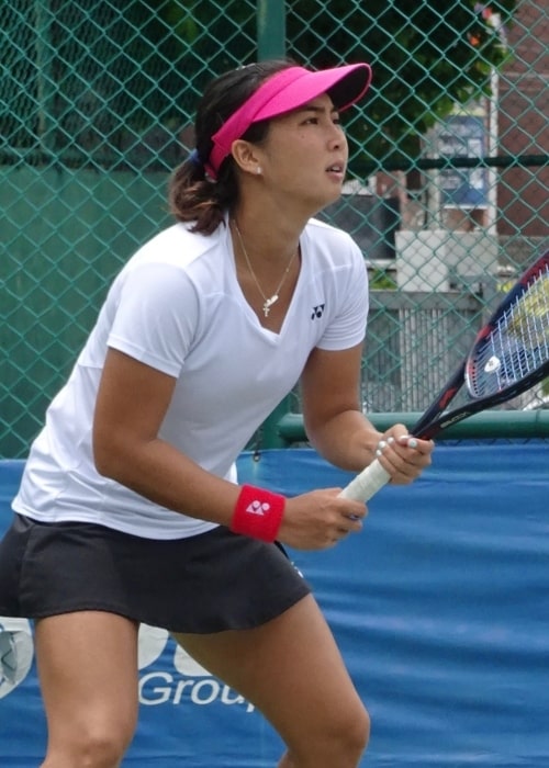 Aldila Sutjiadi at the ITF Women's Circuit in Nonthaburi on August 1, 2019