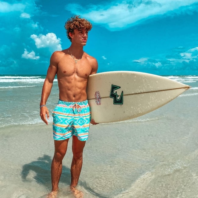 Bryce Buse as seen in a picture that was taken in July 2020, at New Smyrna Beach, Florida
