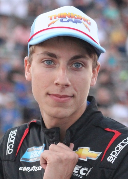 Carson Hocevar at Lucas Oil Indianapolis Raceway Park in 2022, on August 3