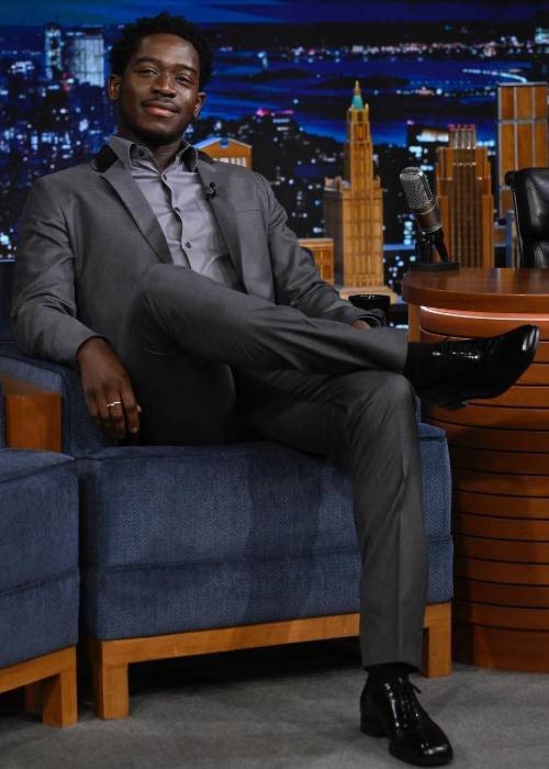 Damson Idris as seen on The Tonight Show Starring Jimmy Fallon in March 2023