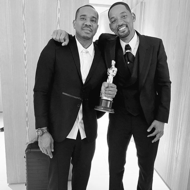 Duane Martin as seen posing with Will Smith after his Oscar win in 2022