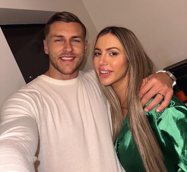 Jacob Blyth as seen while taking a selfie with wife Holly Victoria Hagan-Blyth in December 2022