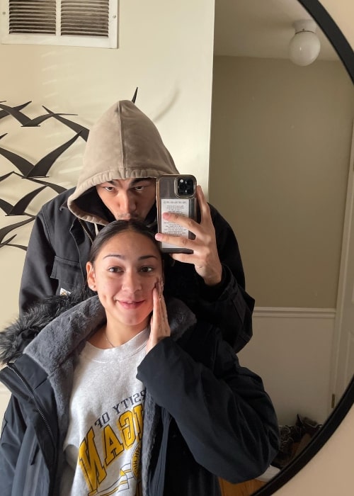 Jaylon Dawson as seen in a selfie with his girlfriend Julie Sofia that was taken February 2023