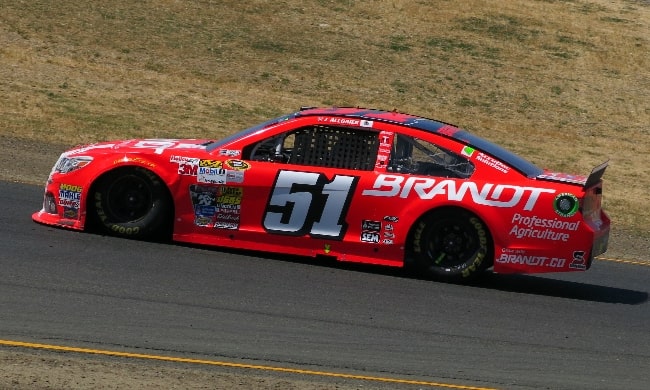 Justin Allgaier's No. 51 Brandt Chevrolet at Sonoma Raceway in 2014