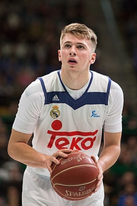 Luka Dončić as seen with Real Madrid in 2017
