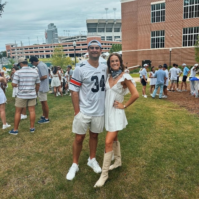 Mackenzie Lintz as seen in a picture with her beau Ward Coleman that was taken in September 2023, in Auburn, Alabama