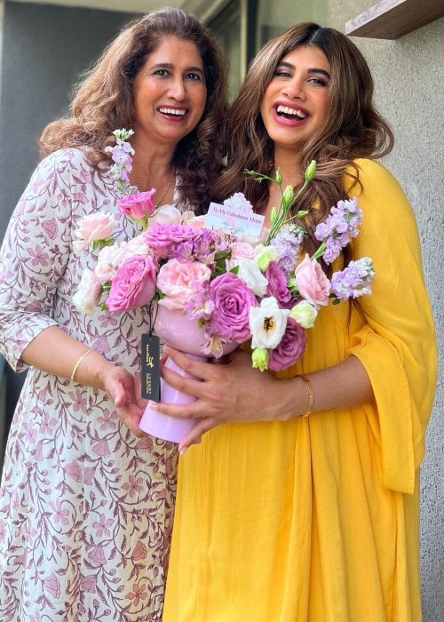 Malvika Sitlani as seen in a picture with her mother Jenifer Sitlani that was taken in May 2023