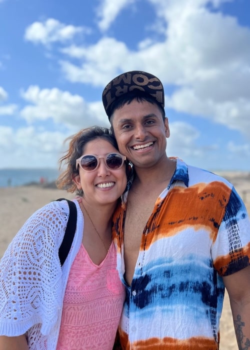 Nupur Shikhare as seen in a picture with his Ira Khan taken in Alvor, Algarve, Portugal in November 2023
