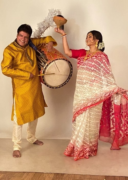 Rajesh Sharma and Koneenica Banerjee as seen in an Instagram post in May 2022