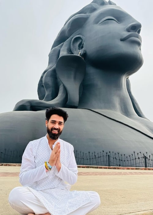 Resty Kamboj as seen in a picture January 2023, at the Adiyogi - The Source of Yoga