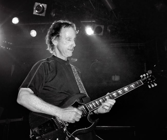 Robby Krieger as seen while playing the guitar in London, England in 2007