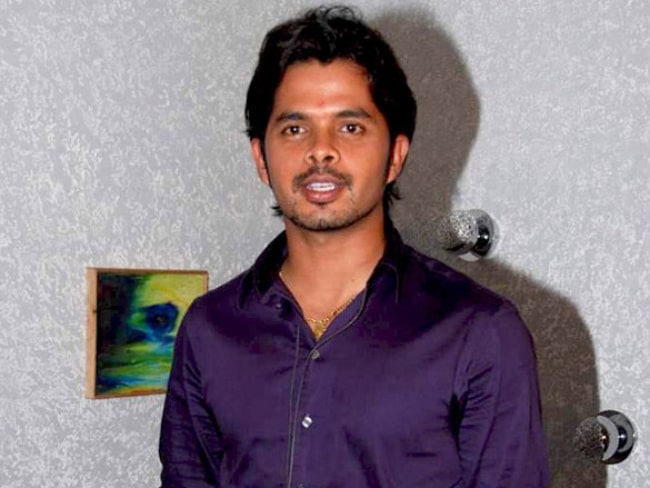 S. Sreesanth as seen while smiling on the sets of the television show KBC in 2012