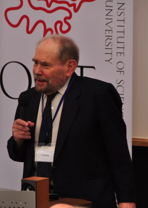 Sydney Brenner as seen at a 2011 symposium at the Okinawa Institute of Science and Technology