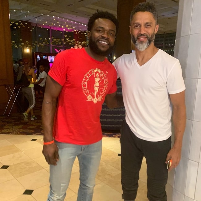 Will Bynum as seen in a picture with fellow basketball player Mahmoud Abdul-Rauf in September 2019
