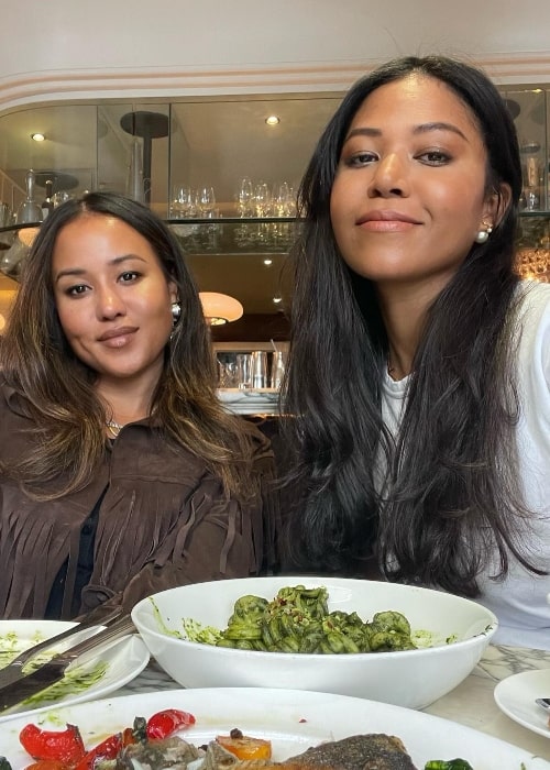 Amerie (Right) and Angela Marie Rogers as seen in an Instagram post in November 2022