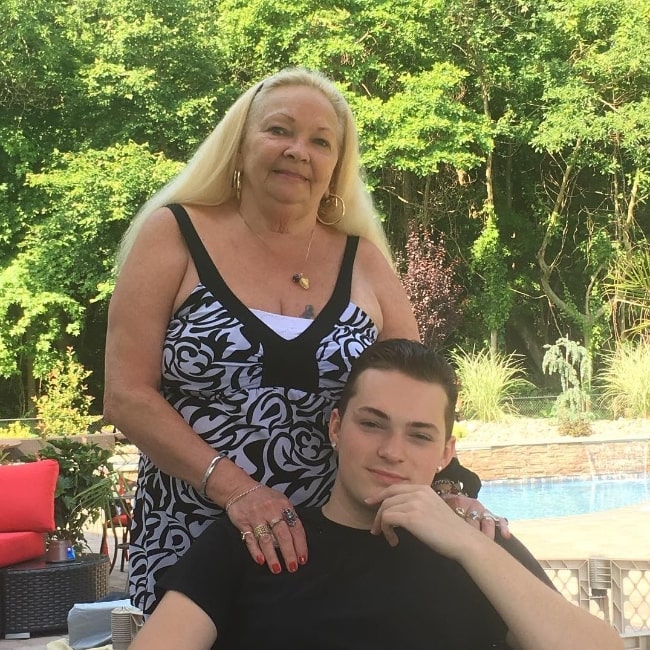 Badass Grandmom as seen in a picture with her grandson Lance Stewart in June 2016