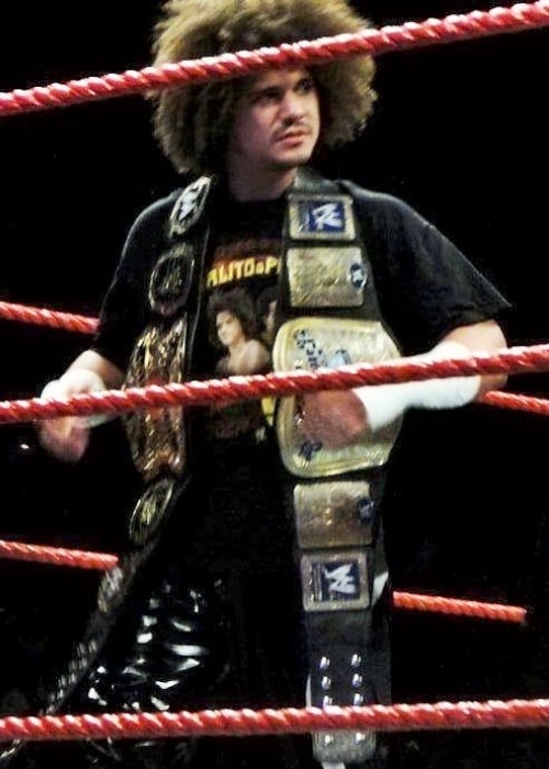 Carlito as seen while holding the Unified WWE Tag Team Championship in 2009
