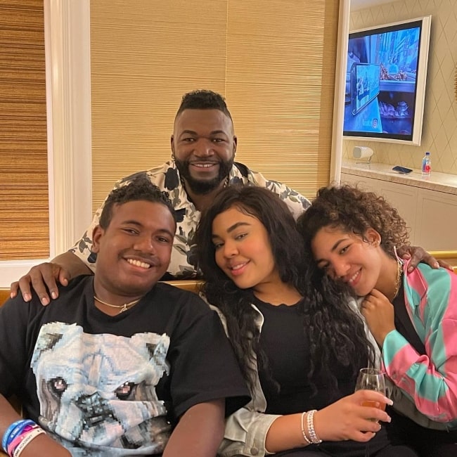 David Ortiz as seen in a picture with his children taken on Father's Day in June 2023